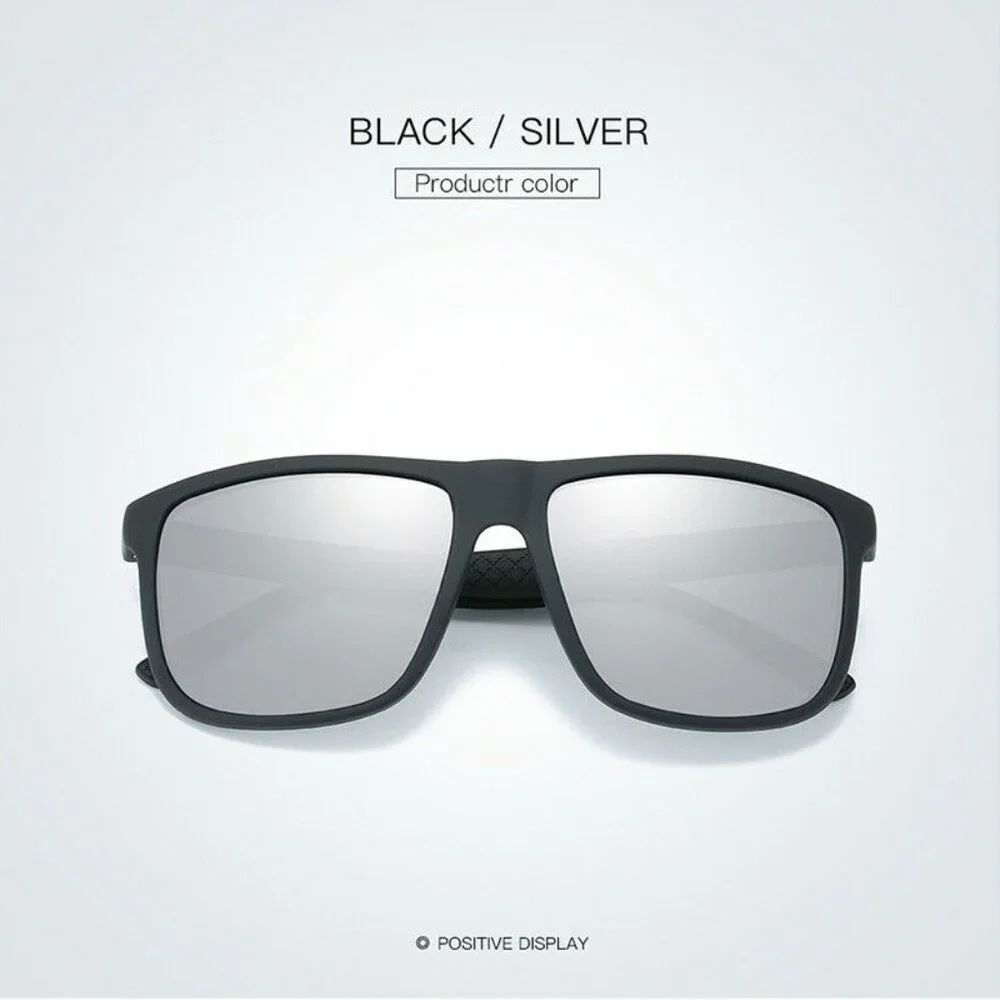 Polarized‎ Sport Men Sunglasses Outdoor Silver Mirror Lens Beach Shades Fishing